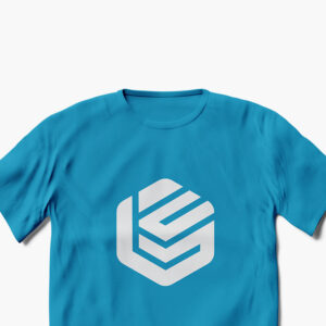 تی شرت آبی با لوگو